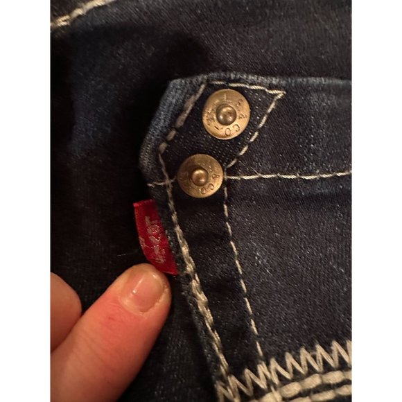 Vintage Levi Too Super Low Stretch Jeans Size 9M #0079 - Picture 6 of 11